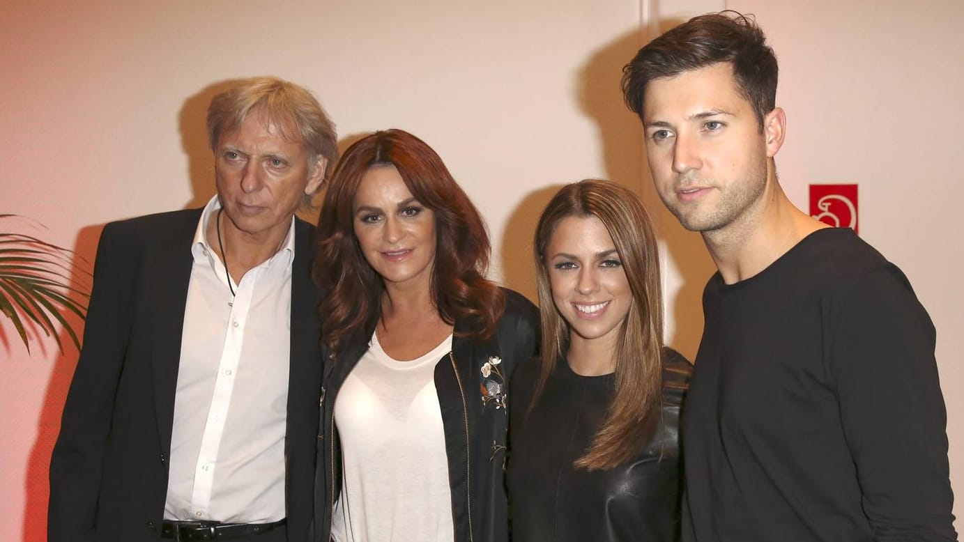 Der Familienclan: Ulrich Ferber, Andrea Berg, Vanessa Mai und Andreas Ferber.