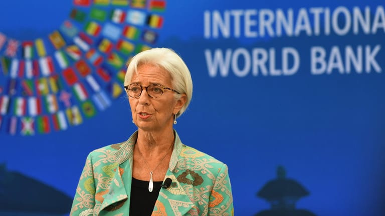Christine Lagarde, Direktorin des Internationalen Währungsfonds (IWF): Die Weltwirtschaft steht vor großen Herausforderungen.