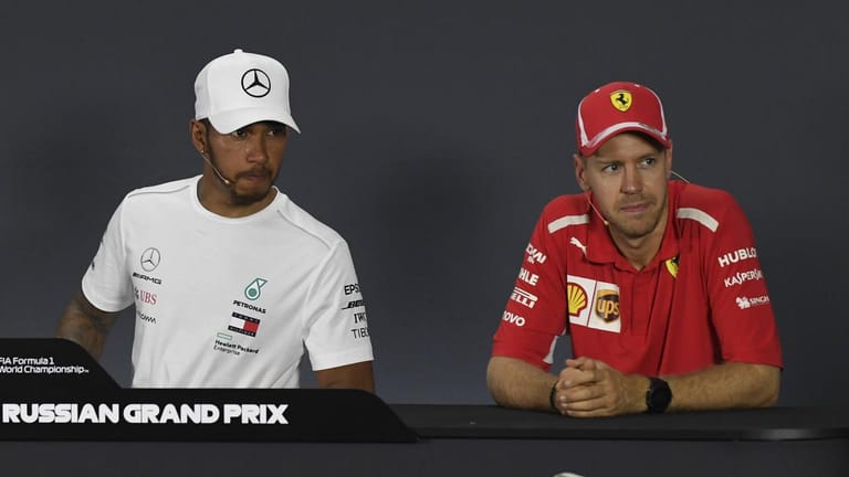 Unerwartete Unterstützung: Lewis Hamilton (li.) und Sebastian Vettel.