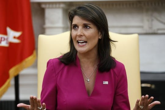 Nikki Haley hatte überraschend verkündet, dass sie ihren einflussreichen Posten zum Jahresende aufgeben wird.