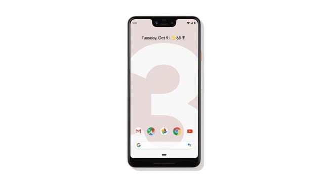 Beim Pixel 3 XL reicht der Bildschirm nun auch in die oberen Ecken. Beim Pixel 3 XL reicht der Bildschirm nun auch in die oberen Ecken.