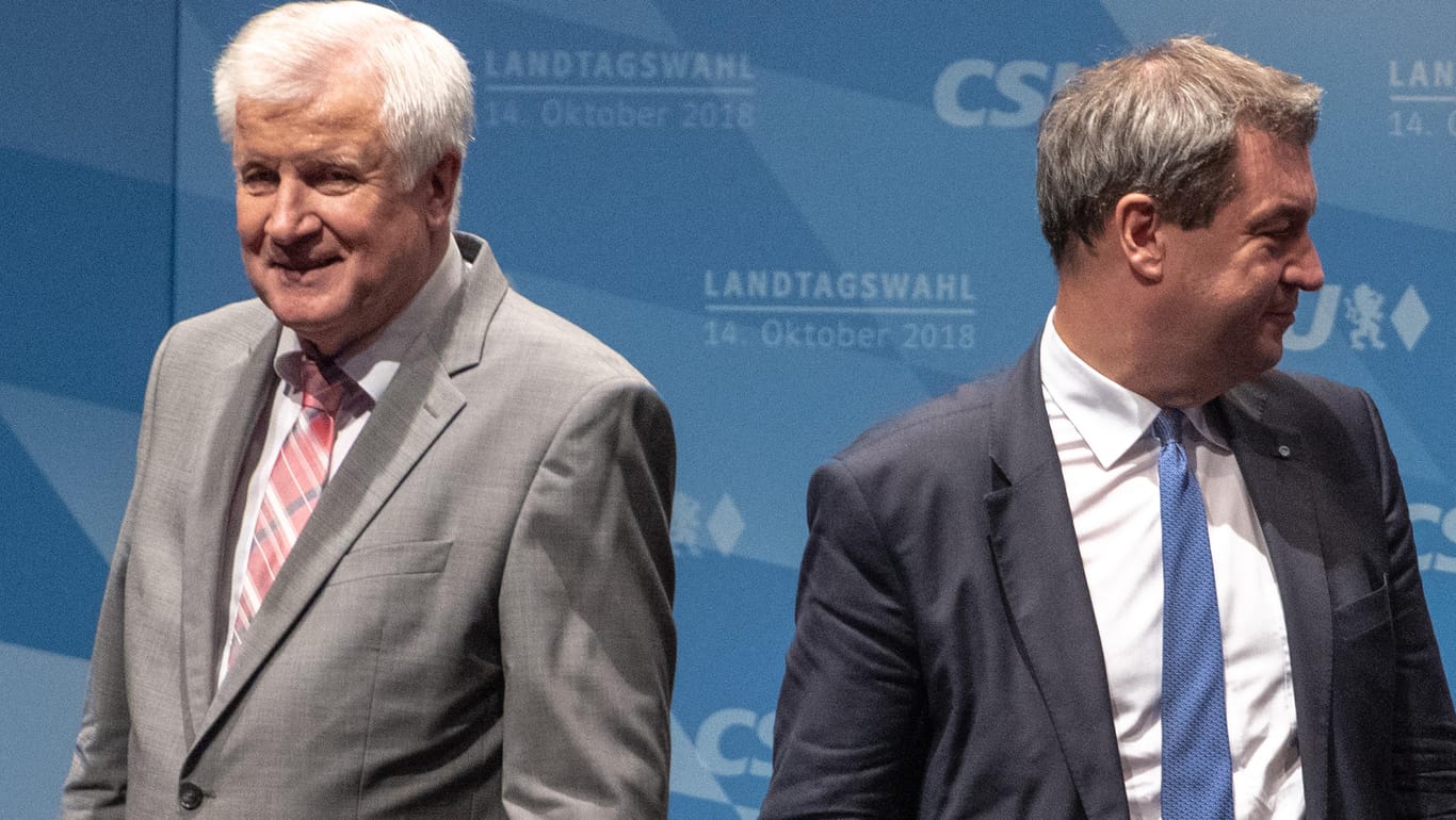 Innenminister Seehofer und Ministerpräsident Söder: Kontrahenten, nur vereint im Kampf gegen miese Umfragewerte