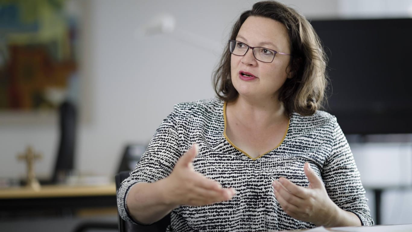 Andrea Nahles, SPD-Parteivorsitzende: "Wir werden ein neues, modernes Sozialstaatskonzept entwickeln", sagte Nahles der Wochenzeitung "Die Zeit".