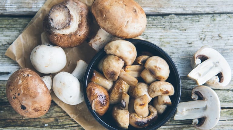 Champignons: Frische Pilze sollten möglichst noch am Kauftag zubereitet werden.