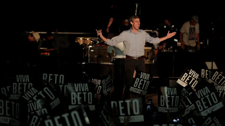 Beto O'Rourke in Austin: Der demokratische Senatskandidat schlägt sich in Texas überraschend gut.