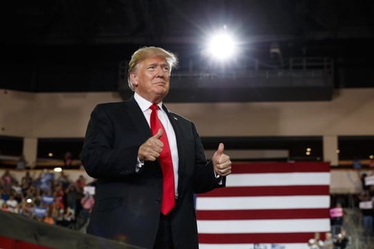Donald Trump, US-Präsident, bei einer Wahlkampfveranstaltung.