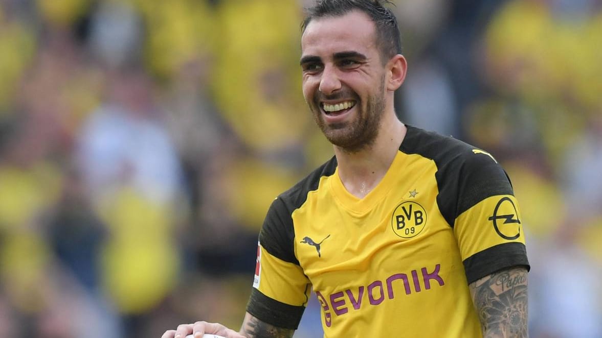 Blick nach vorn: Paco Alcacer im Trikot von Borussia Dortmund.