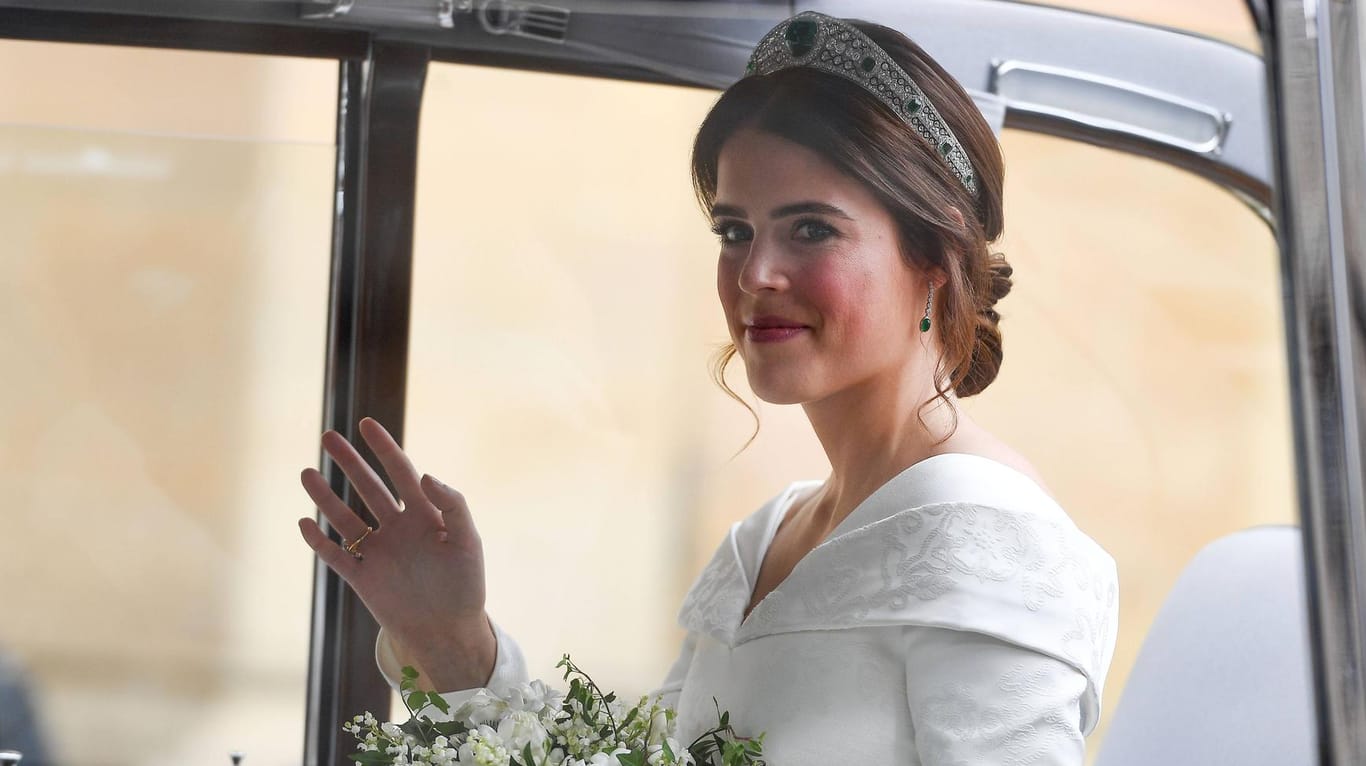 Prinzessin Eugenie: Eine überglückliche Braut.