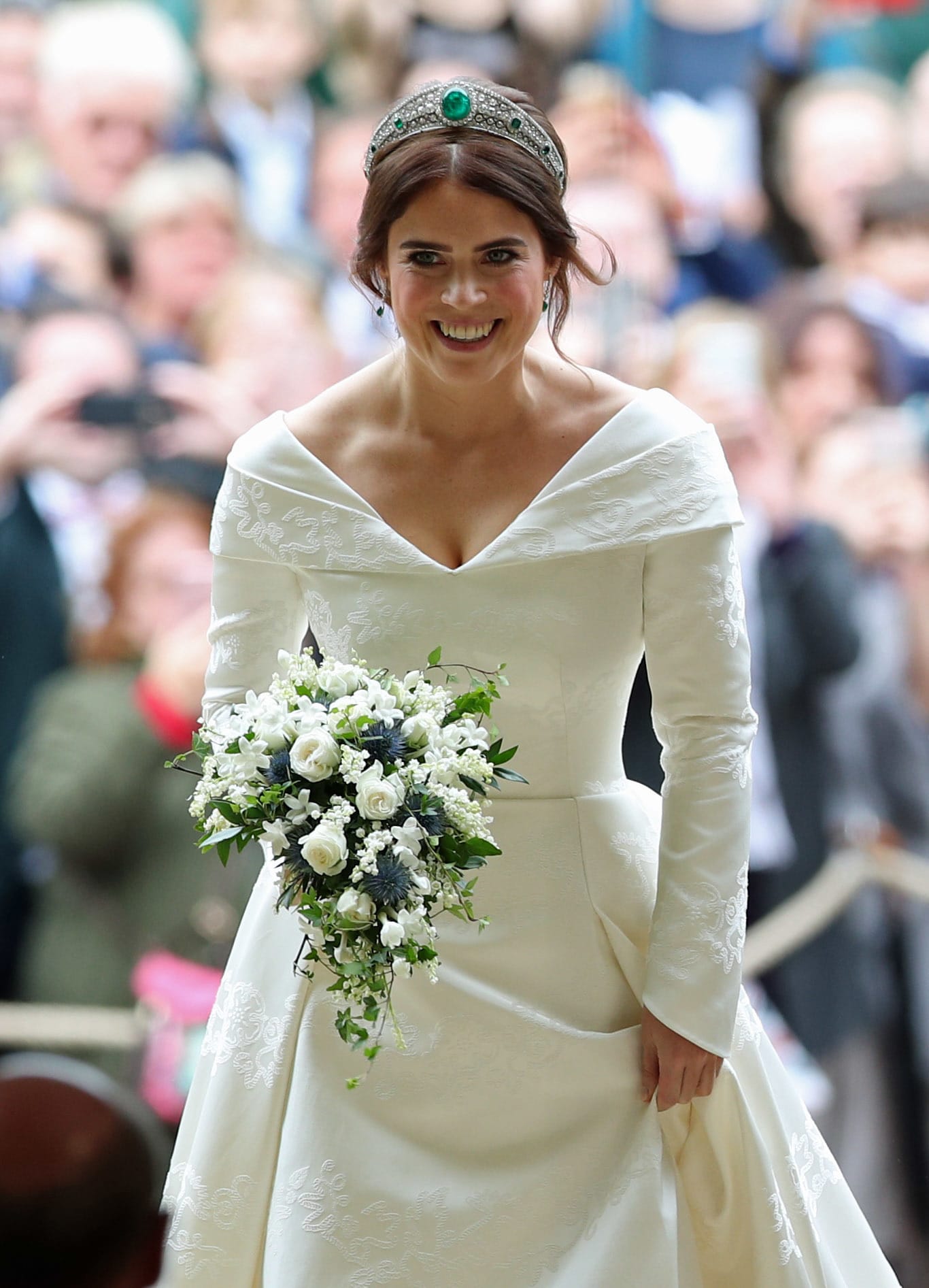 Prinzessin Eugenie: Ihr Brautkleid stammt von Peter Pilotto und Christopher de Vos.