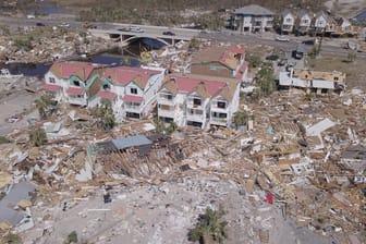 Zerstörte Häuser in Florida: Der Sturm "Michael" gilt als der stärkste in den USA seit Beginn der Aufzeichnungen.