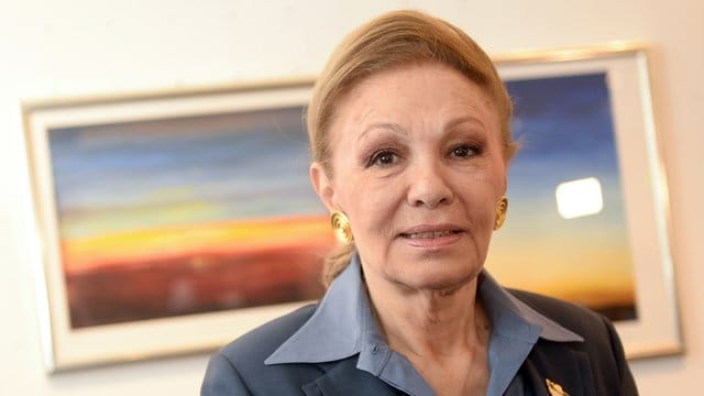 Die Schah-Witwe und ehemalige Kaiserin von Persien, Farah Diba Pahlavi.