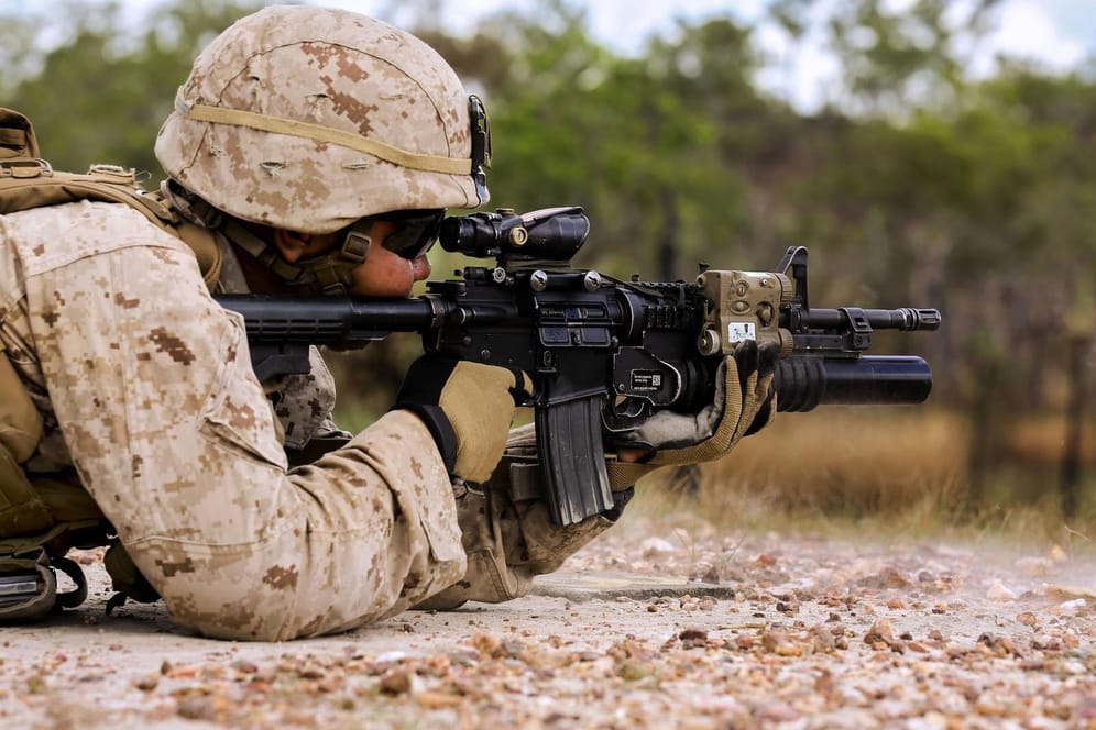 US-Soldat bei einer Übung: Offenbar entsprechen 71 Prozent der US-Bürger zwischen 17 und 24 Jahren nicht den Anforderungen des Militärs.