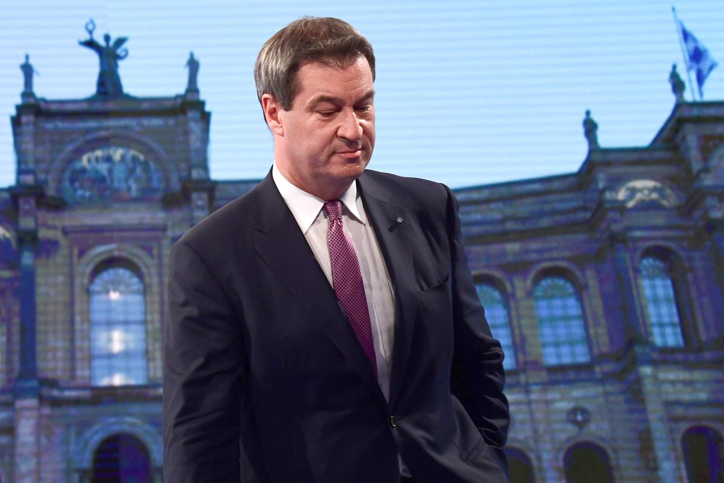 Bayerns Ministerpräsident Markus Söder: Wer so viel falsch macht, sollte über 37,2 Prozent froh und glücklich sein.