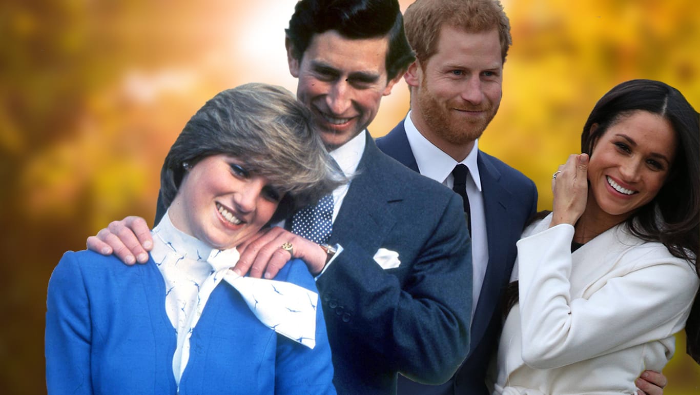 Erinnerungen an früher: Diana und Charles bekamen elf Monate nach der Hochzeit Nachwuchs – so wird es wohl auch bei Prinz Harry und Herzogin Meghan an.