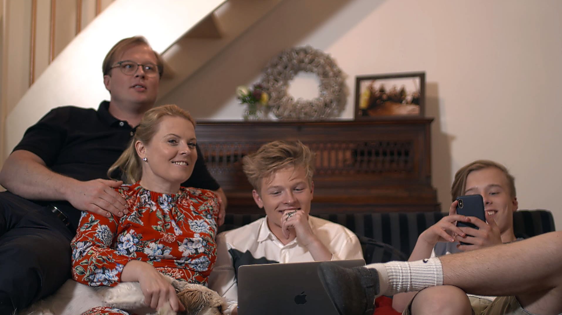 Denis Sawinkin, Patricia Kelly, Alex Kelly und Iggi Kelly: Eine glückliche Familie.