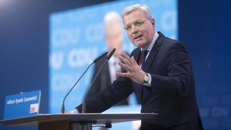 Norbert Röttgen spricht auf dem CDU-Parteitag Ende Februar: Der CDU-Politiker fordert eine Erneuerung seiner Partei – der auch personelle Konsequenzen folgen müssten.