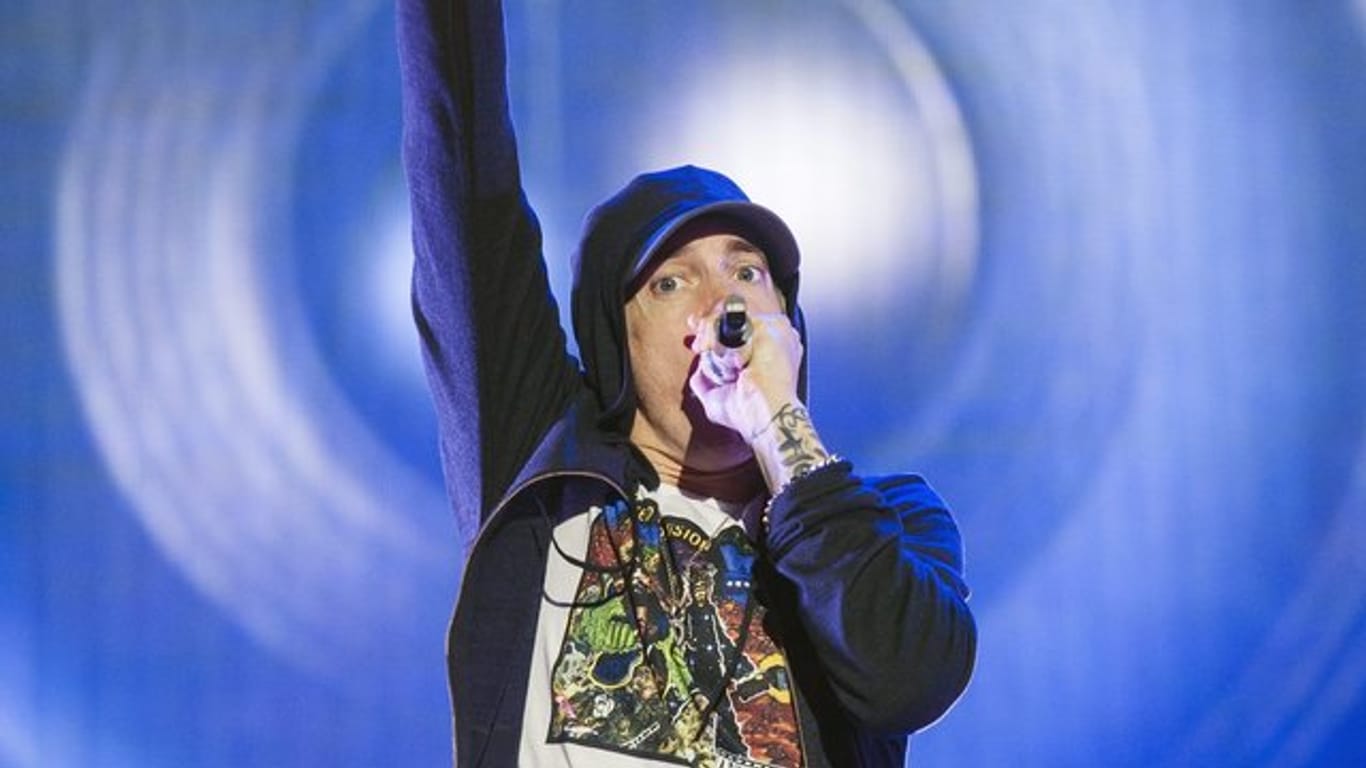 US-Rapper Eminem bei einem Auftritt auf dem "Austin City Limits Music Festival".