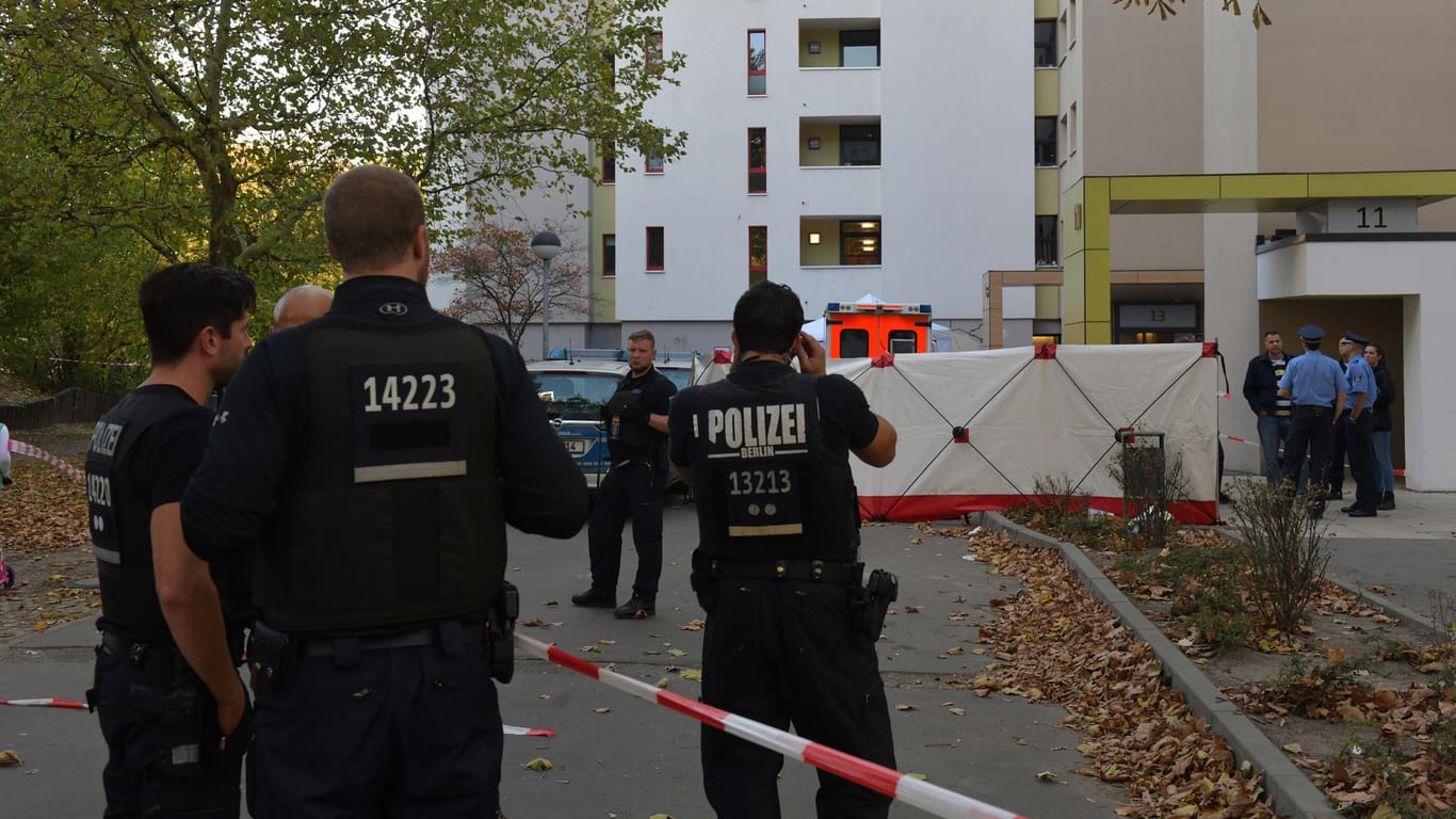 Tatort Märkisches Viertel: Der Junge wurde von einem herabfallenden Holzklotz erschlagen.