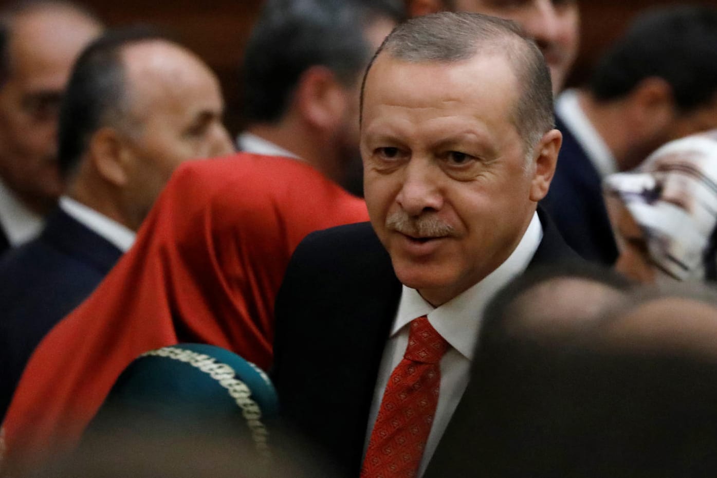 Staatschef Recep Tayyip Erdogan: "Materialien, die entfernt wurden."