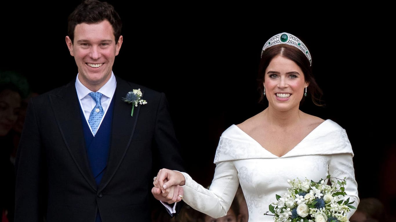 Jack Brooksbank und Prinzessin Eugenie: Die beiden bedanken sich mit einem ungesehenen Foto für die Glückwünsche zu ihrer Hochzeit.