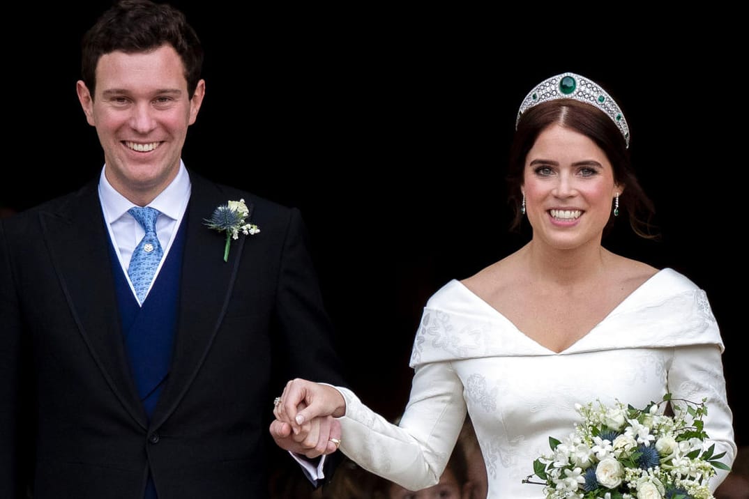 Jack Brooksbank und Prinzessin Eugenie: Die beiden bedanken sich mit einem ungesehenen Foto für die Glückwünsche zu ihrer Hochzeit.