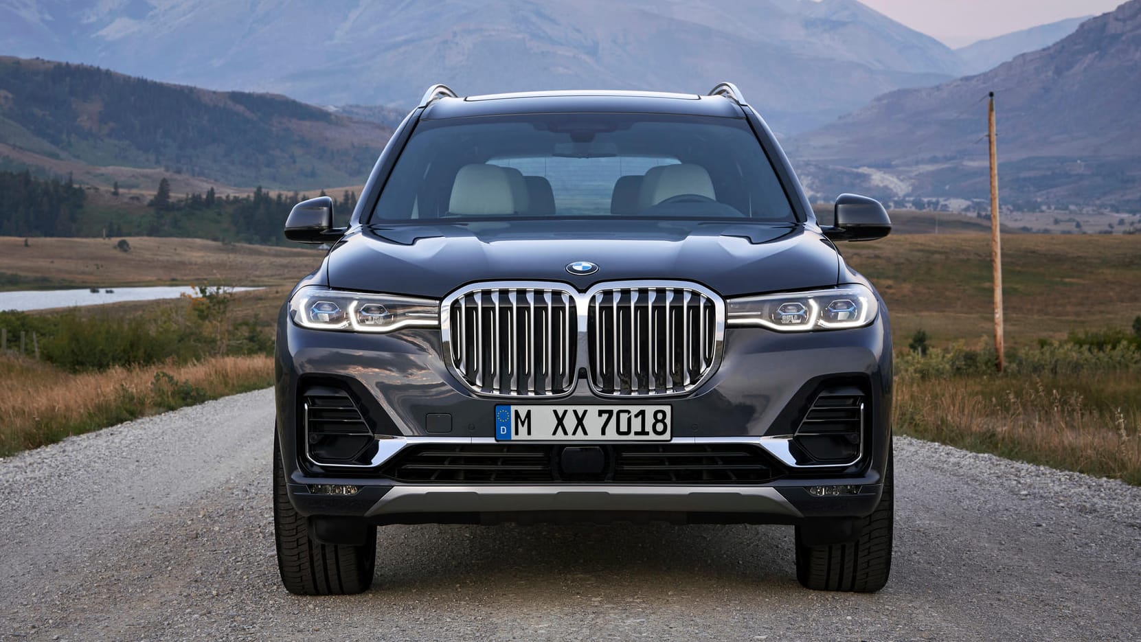 Markantes Gesicht: Der X7 trägt die größte Doppelniere (der charakteristische BMW-Kühlergrill), die es je gab.