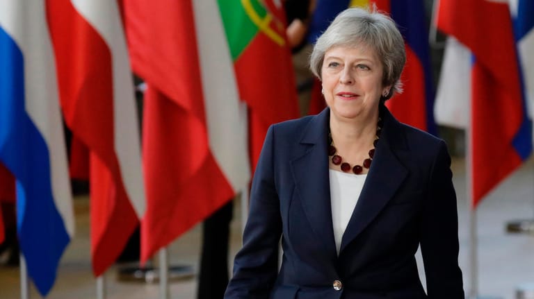 Theresa May in Brüssel:Die britische Premierministerin verhandelt mit der EU über den Brexit.