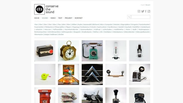 Von Kaffeemühle bis Schreibmaschine: "conservethesound. Von Kaffeemühle bis Schreibmaschine: "conservethesound.