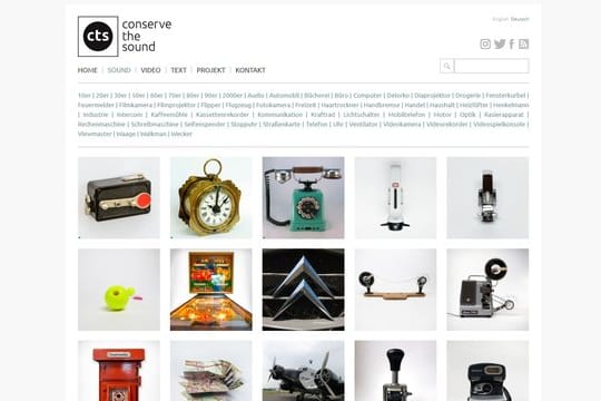 Von Kaffeemühle bis Schreibmaschine: "conservethesound.