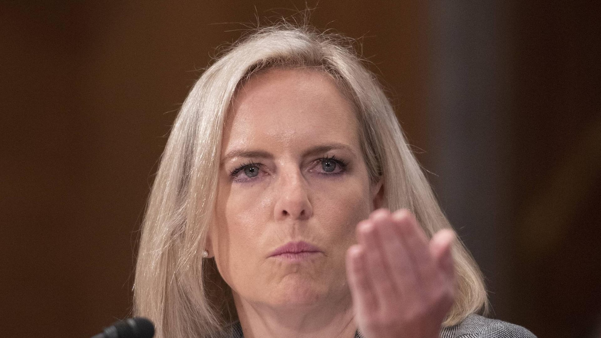 US-Heimatschutzministerin Kirstjen Nielsen: Nielsen war eine enge Mitarbeiterin Kellys, als dieser noch Heimatschutzminister war.