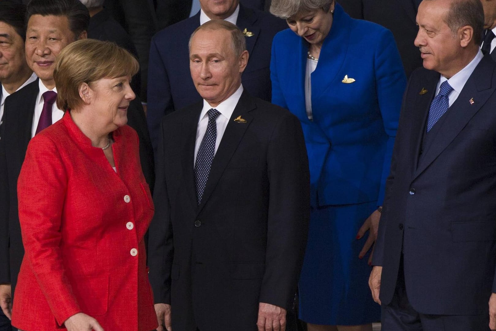 Angela Merkel, Wladimir Putin und Erdogan beim G20-Gipfel: Ende Oktober wollen die Staatschefs erstmals gemeinsam über die Lage in Syrien beraten.