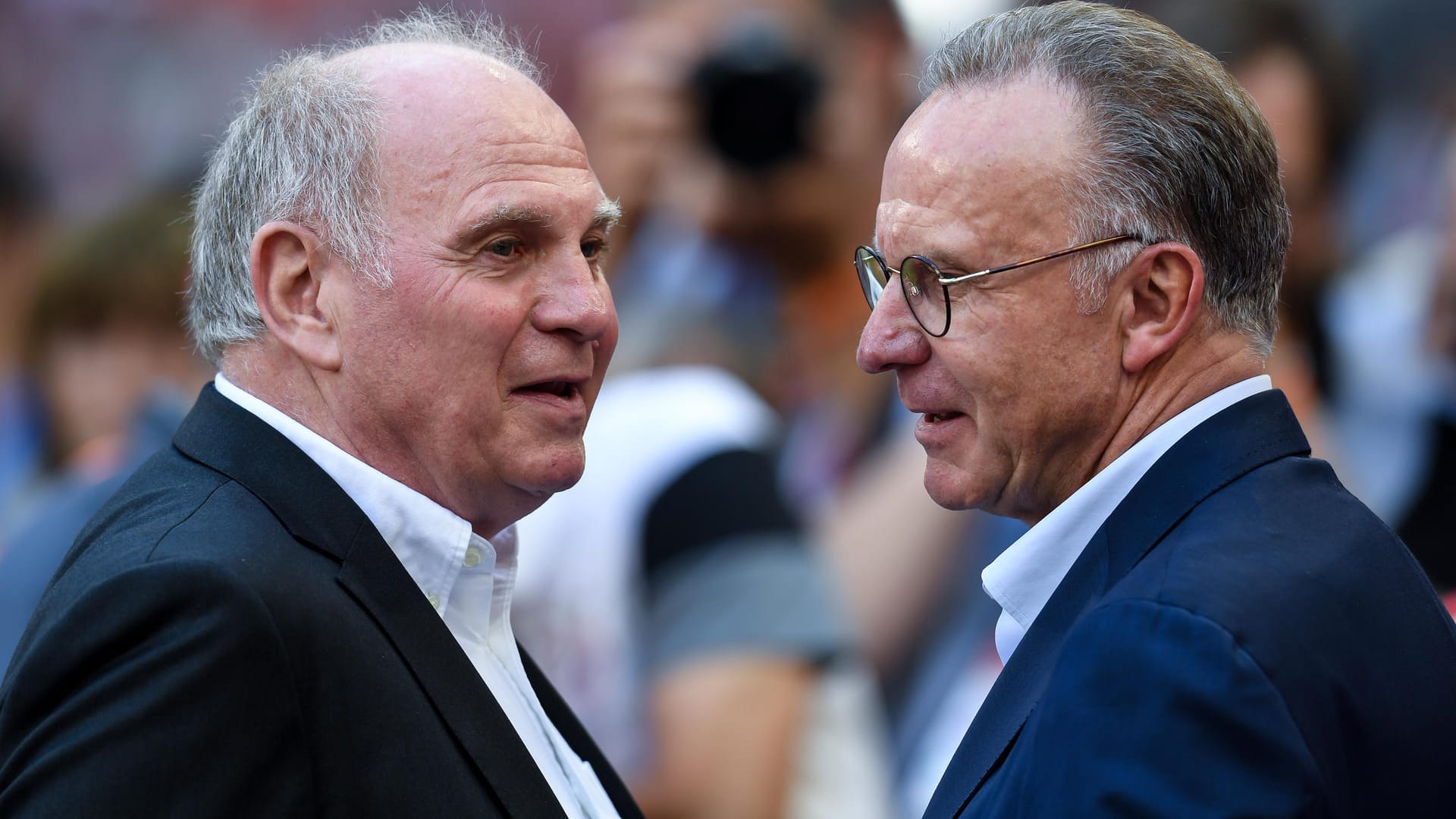 Bayern-Präsident Uli Hoeneß (li.) und Vorstandschef Karl-Heinz Rummenigge.