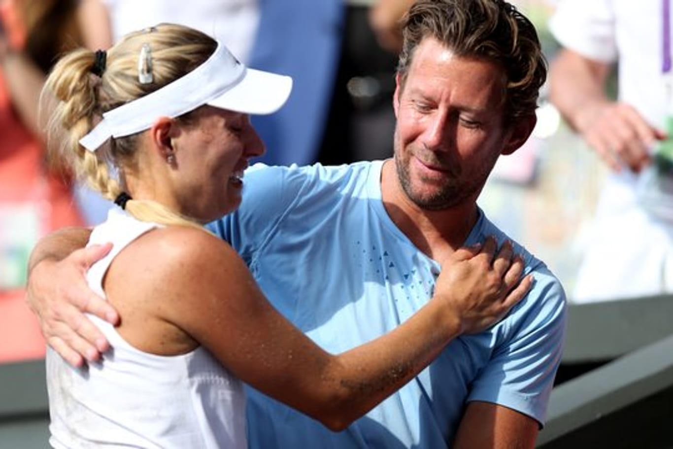 Angelique Kerber mit Ex-Trainer Wim Fissette.