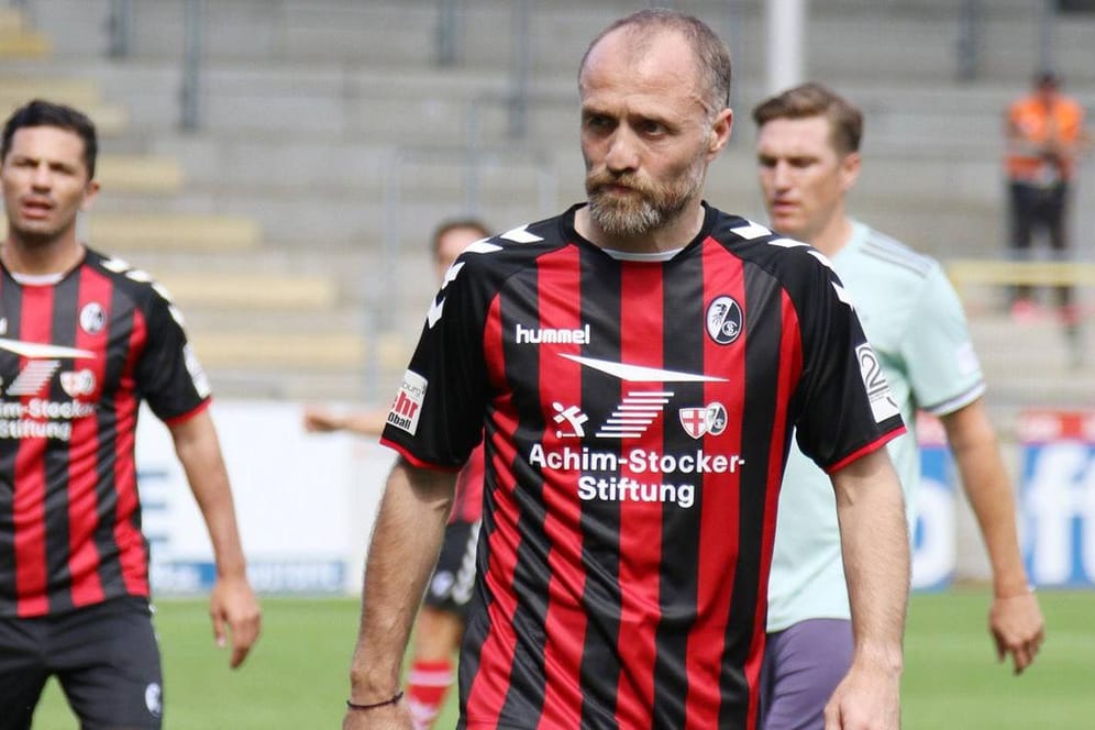 Kennt sich aus in Freiburg: Alexander Iashvili spielte von Oktober 1997 bis Juni 2007 für den SC. Auch heute ist er noch oft in der Gegend – wie hier bei einem Jubiläumsspiel im August 2018.