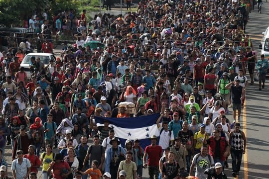 Die Karawane aus mittelamerikanischen Migranten bewegt sich weiter durch Mexiko.
