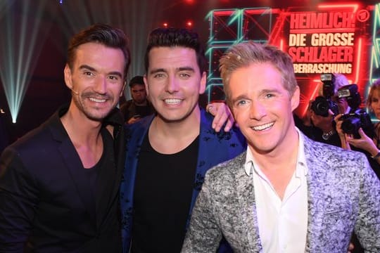 Ein erfolgreiches Trio: Christoff De Bolle (r) mit seinen Klubbb3-Kollegen Florian Silbereisen (l) und Jan Smit.