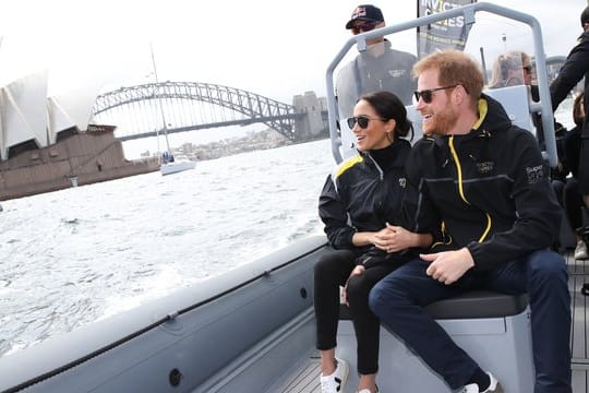Harry und Meghan verfolgen ein Segelevent im Rahmen der Invictus Games.