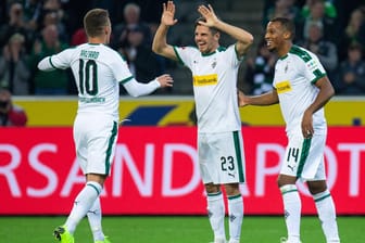 Matchwinner: Gladbachs Jonas Hofmann (M.) erzielte gegen Mainz drei Treffer.