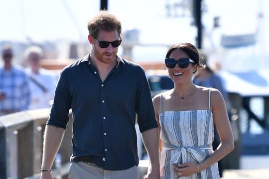 Der britische Prinz Harry und Herzogin Meghan auf Fraser Island.