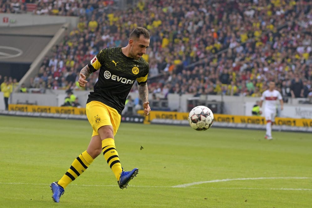 Überragende Quote: Paco Alcacer erzielte bisher acht Tore in fünf Spielen für Borussia Dortmund.