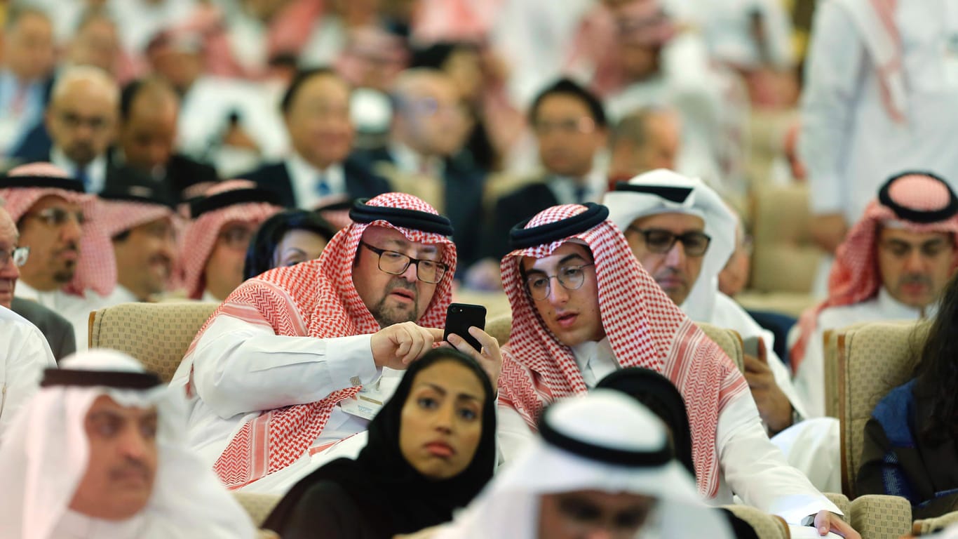 Besucher der Investorenkonferenz in Riad: Abschluss von Aufträgen in Milliardenhöhe.