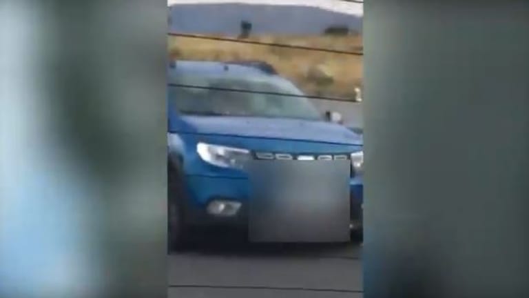 Der Screenshot eines Handyvideos zeigt ein Paar, das auf der Autobahn Sex hat: Ihm droht nach dem gefährlichen Akt eine harte Strafe.