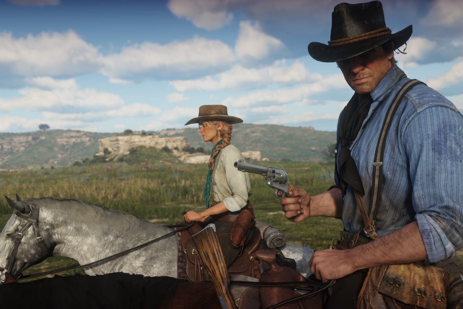 Szene aus dem Spiel Red Dead Redemption 2: Der Blockbuster-Titel erscheint am 26. Oktober 2018 für Playstation und Xbox.