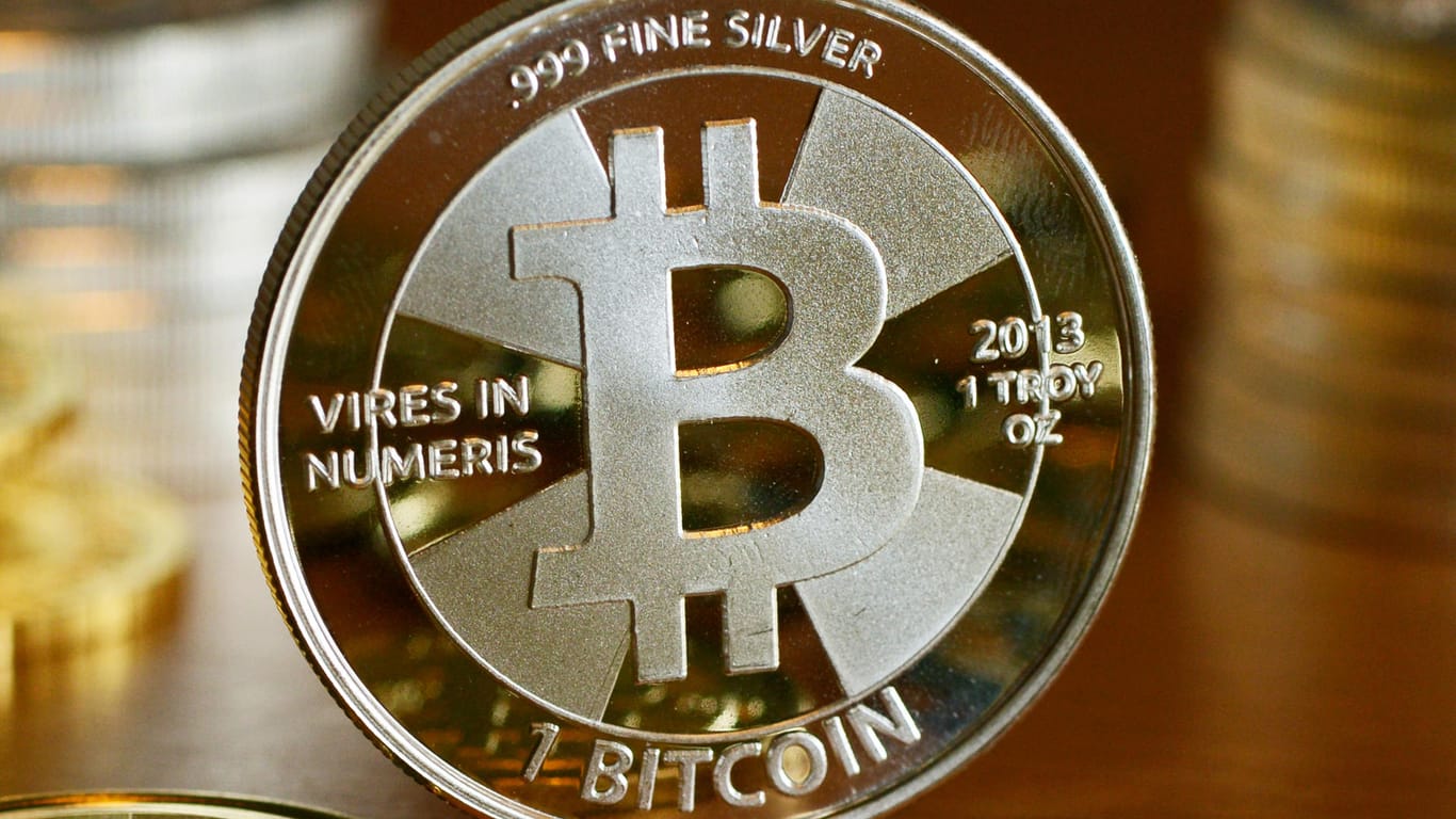 Bitcoin: Der Wert der Kryptowährung unterliegt starken Wertschwankungen.