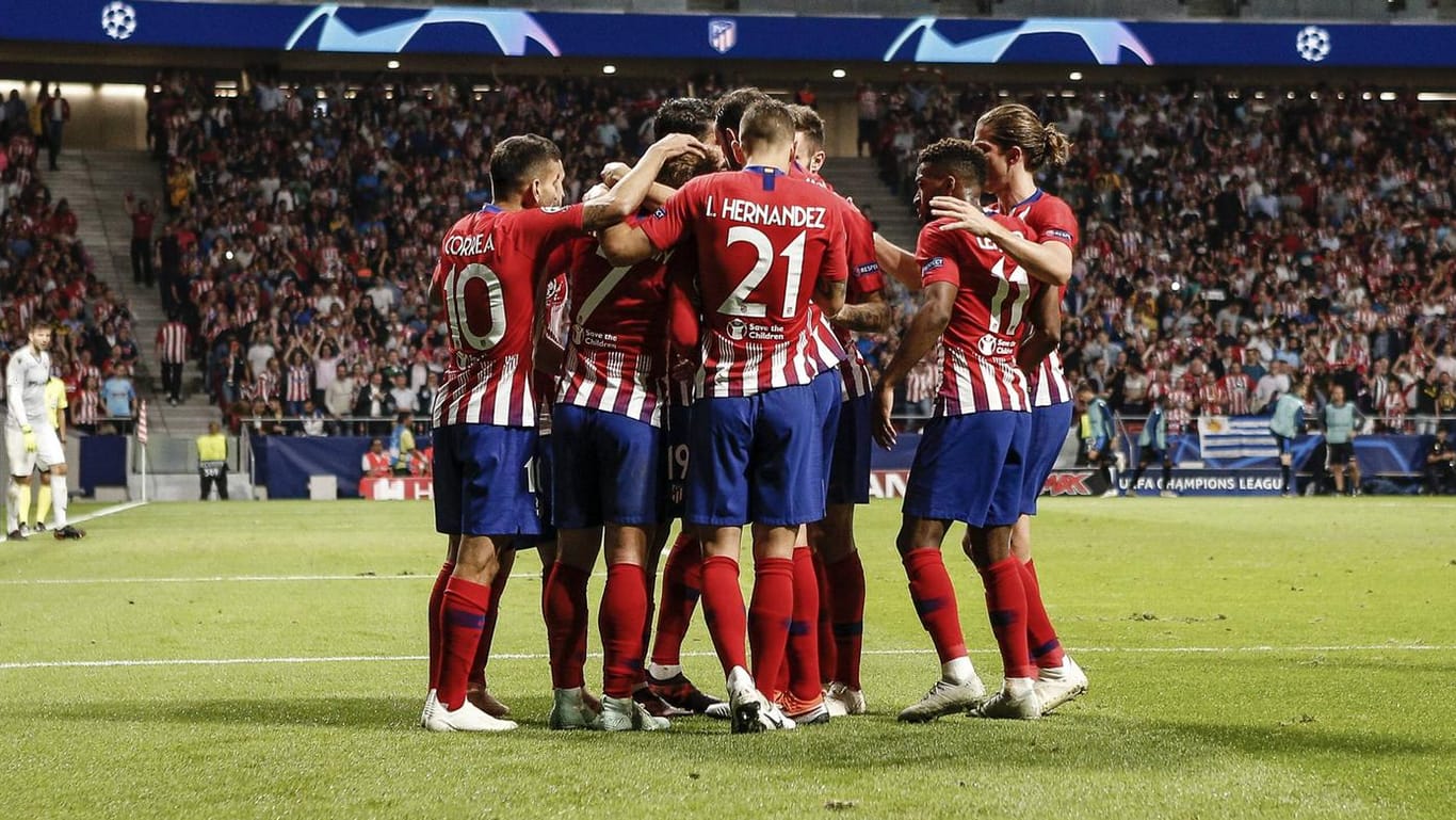 Verschworene Gemeinschaft: Das Team von Atlético Madrid.