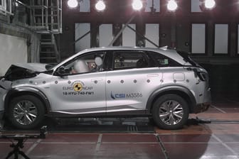 Hyundai Nexo: Das Brennstoffzellen-SUV ist das erste Auto mit Wasserstoffantrieb im Euro-NCAP-Crashtest.