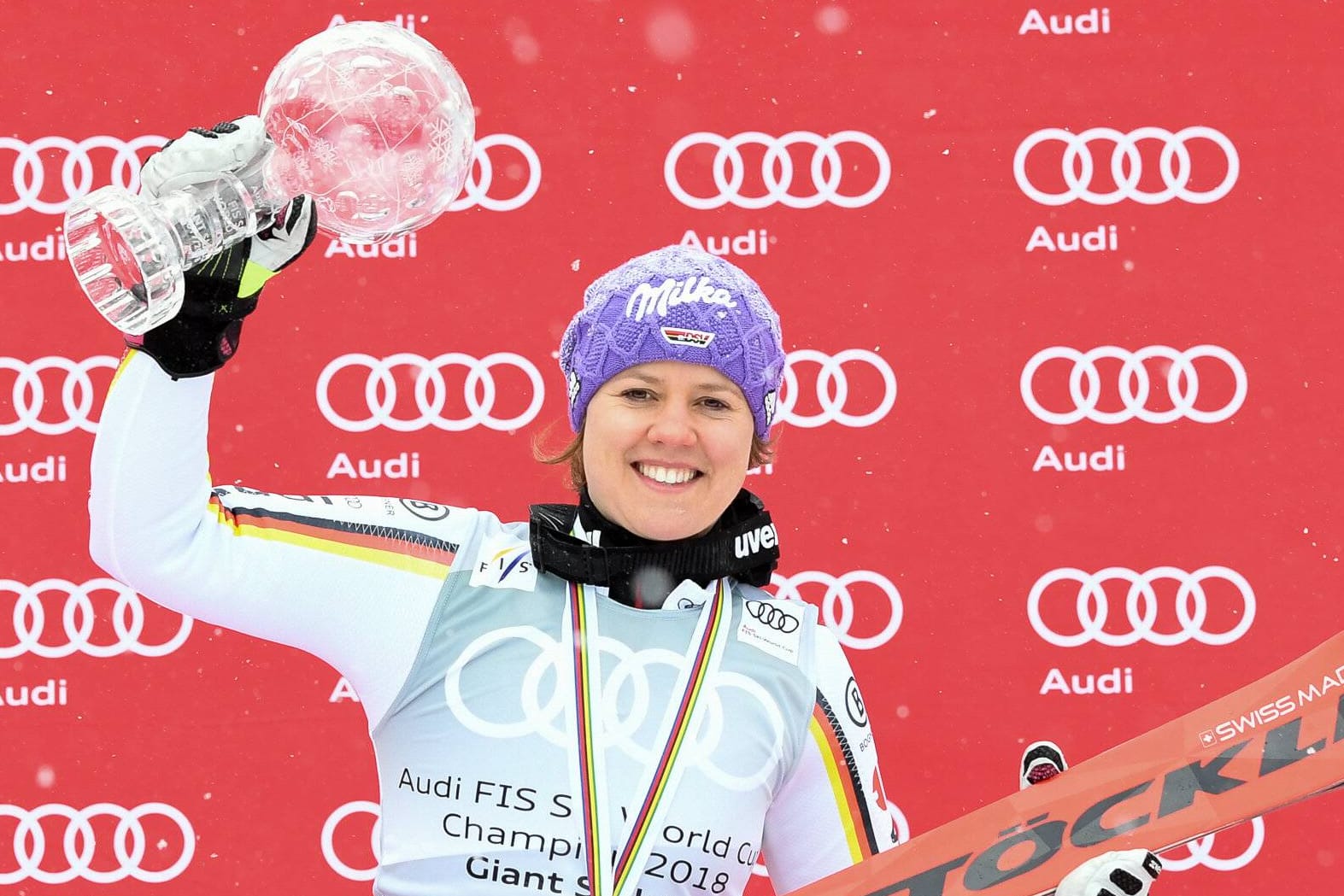 Viktoria Rebensburg holte in der vergangenen Saison die kleine Kristallkugel für den Gewinn des Riesenslalom-Weltcups.