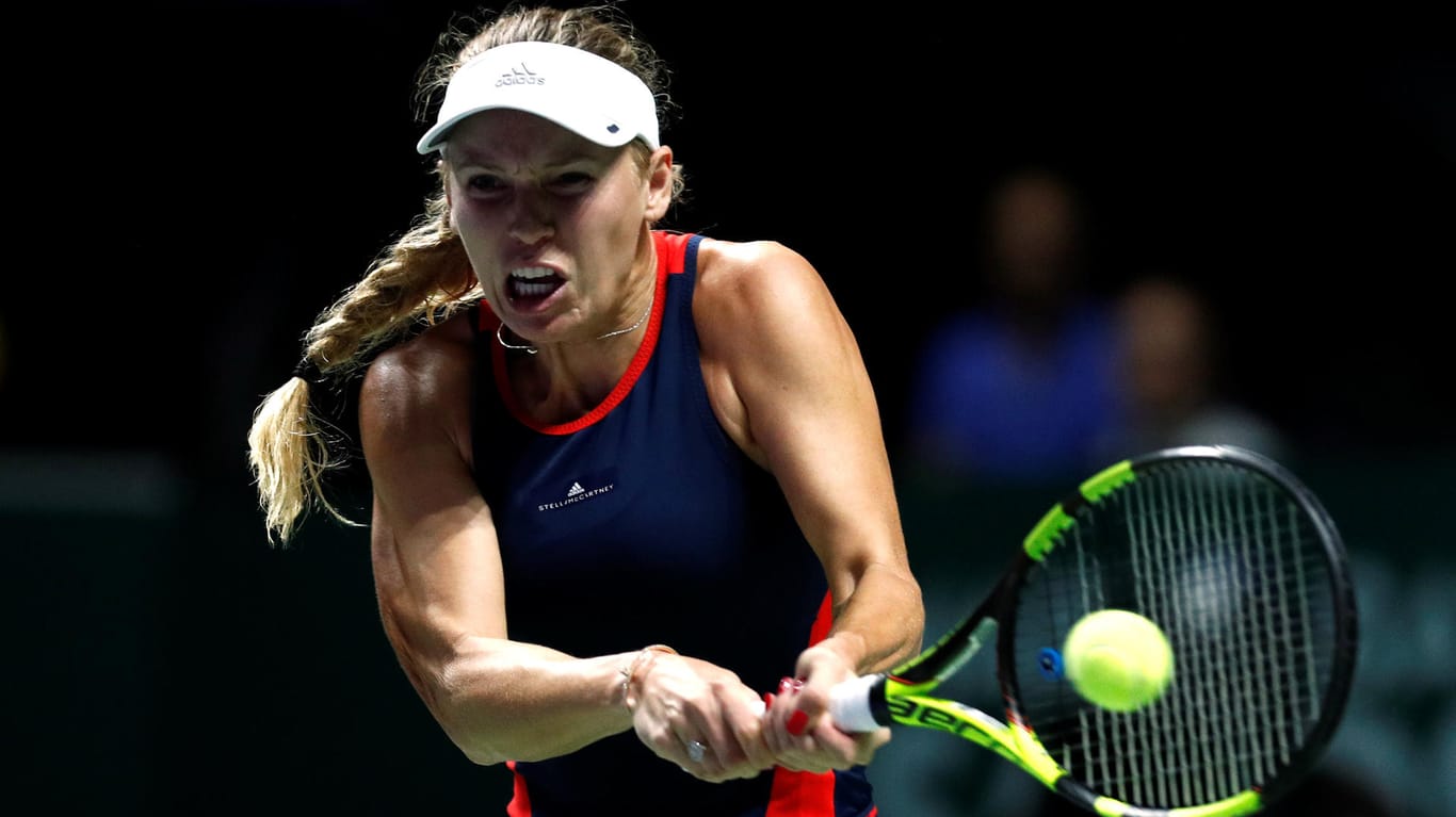 Ausgeschieden: Bei den WTA Finals in Singapur konnte Caroline Wozniacki ihren Titel nicht verteidigen.