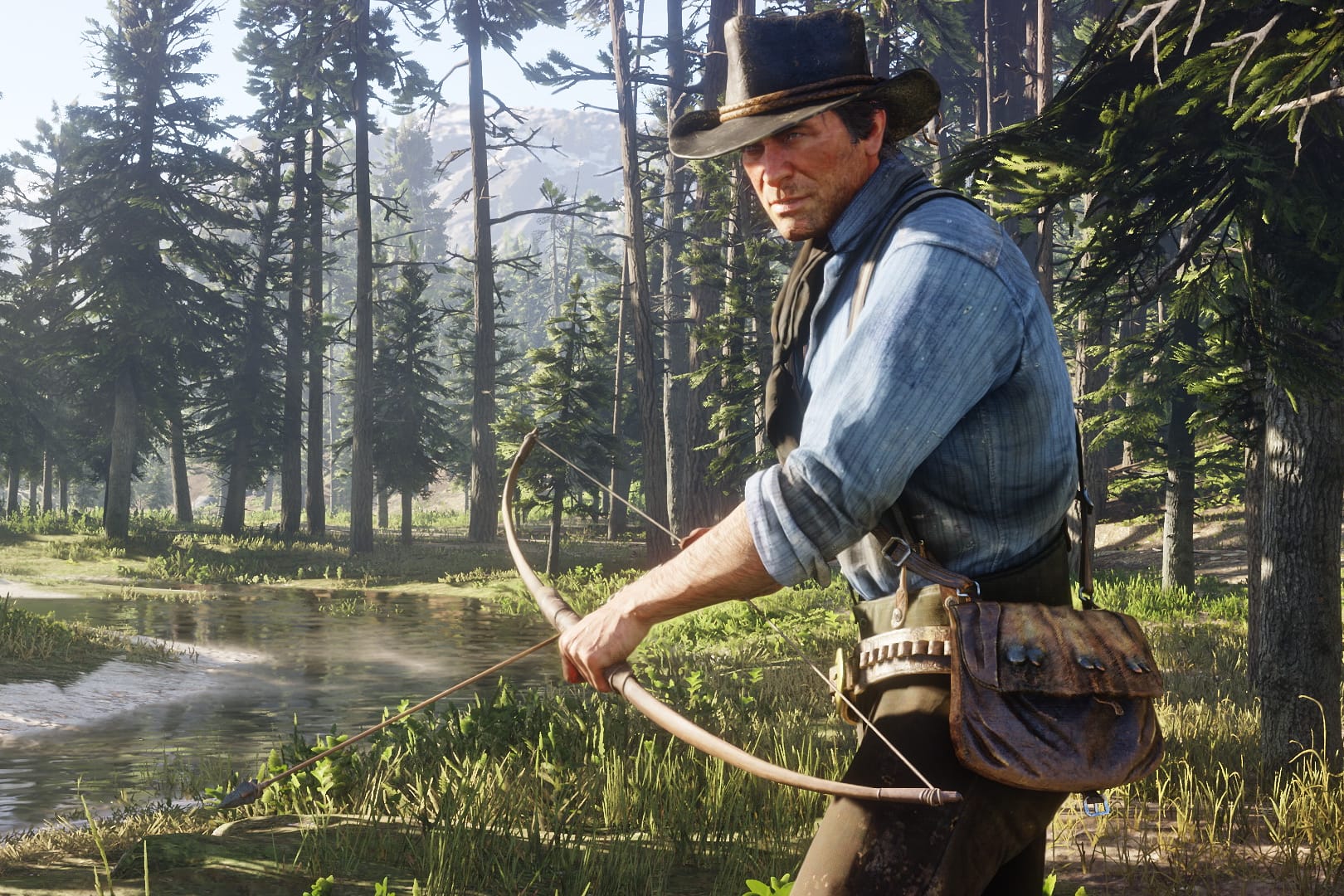 Pause vom Gangster-Dasein: Poker spielen, die Felle erlegter Tiere verkaufen, an Waffen herumbasteln oder einfach nur quatschen – auch das können die Spieler in «Red Dead Redemption 2».