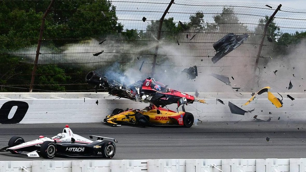 Der tragische Unfall: Robert Wickens kollidierte im August in Pocono mit Ryan Hunter-Reay.